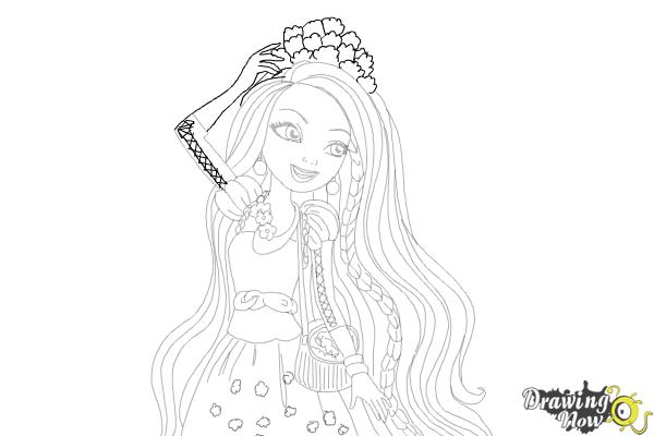 How to Draw Holly O'Hair from Ever After High - Step 18 How to Draw Holly O'Hair from Ever After High - Step 18