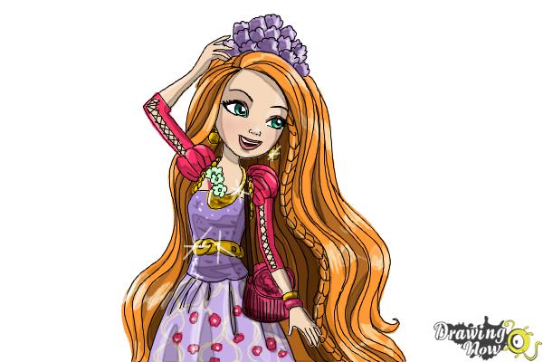 How to Draw Holly O'Hair from Ever After High - Step 19 How to Draw Holly O'Hair from Ever After High - Step 19