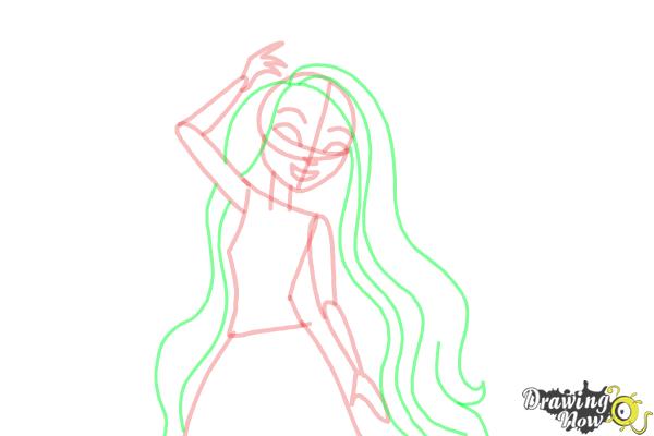 How to Draw Holly O'Hair from Ever After High - Step 7 How to Draw Holly O'Hair from Ever After High - Step 7