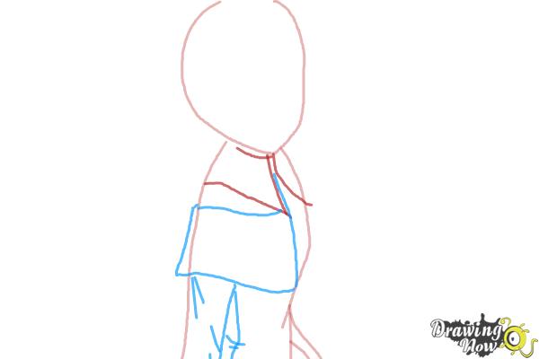 How to Draw Homura Akemi from Puella Magi - Step 3 How to Draw Homura Akemi from Puella Magi - Step 3