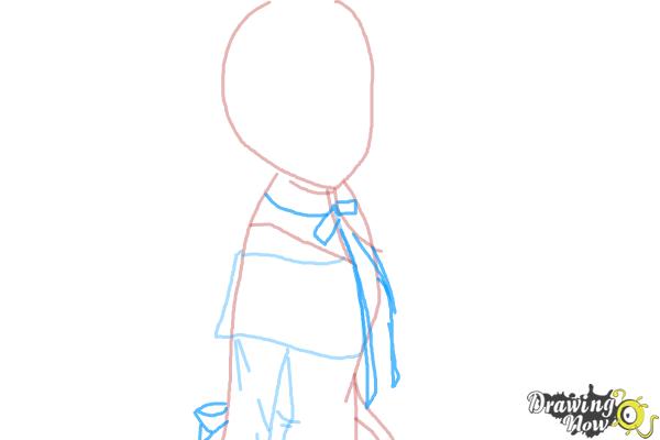 How to Draw Homura Akemi from Puella Magi - Step 4 How to Draw Homura Akemi from Puella Magi - Step 4