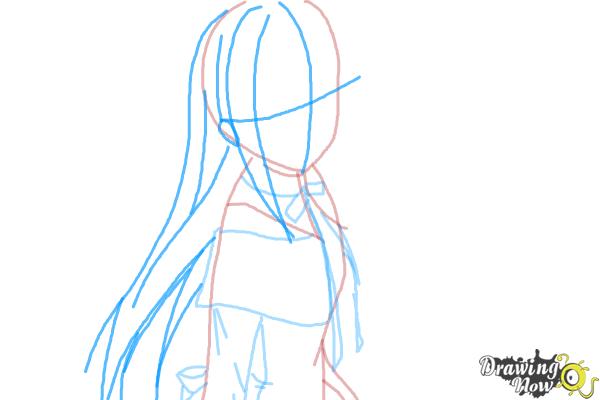 How to Draw Homura Akemi from Puella Magi - Step 5 How to Draw Homura Akemi from Puella Magi - Step 5