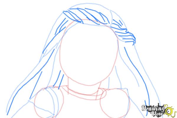 How to Draw Isabelle, Doll from American Girl - Step 6 How to Draw Isabelle, Doll from American Girl - Step 6