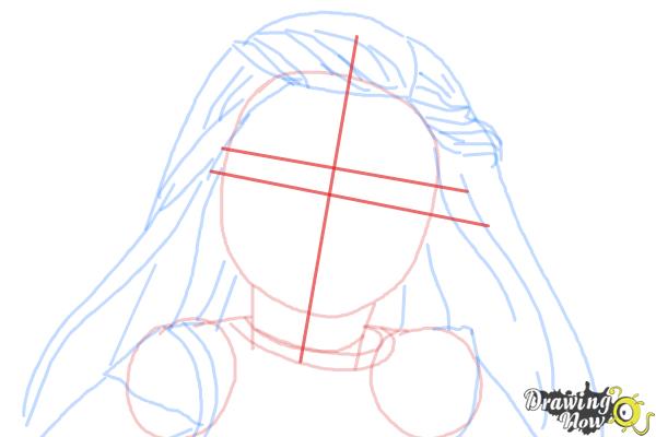 How to Draw Isabelle, Doll from American Girl - Step 7 How to Draw Isabelle, Doll from American Girl - Step 7
