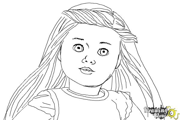How to Draw Isabelle, Doll from American Girl - Step 9 How to Draw Isabelle, Doll from American Girl - Step 9