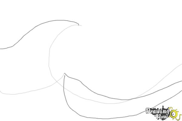 How to Draw Japanese Waves - Step 2 How to Draw Japanese Waves - Step 2