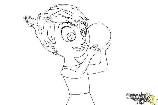 How to Draw Joy from Inside Out - Step 8 How to Draw Joy from Inside Out - Step 8