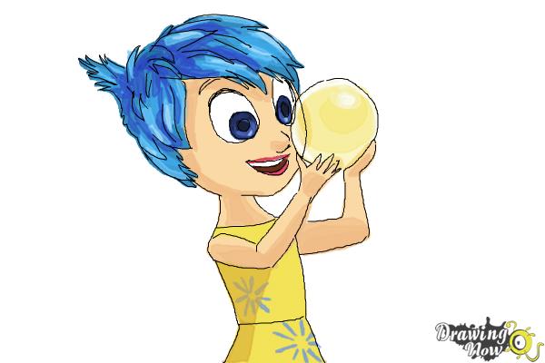 How to Draw Joy from Inside Out - Step 9 How to Draw Joy from Inside Out - Step 9