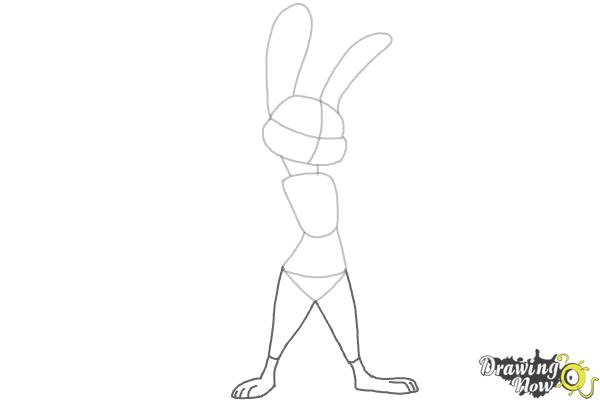 How to Draw Judy Hopps (The Bunny) From Zootopia - Step 5 How to Draw Judy Hopps (The Bunny) From Zootopia - Step 5