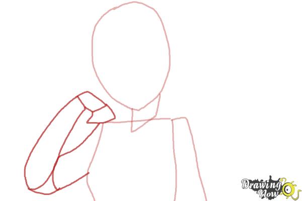 How to Draw Kaga from Kantai Collection - Step 3 How to Draw Kaga from Kantai Collection - Step 3