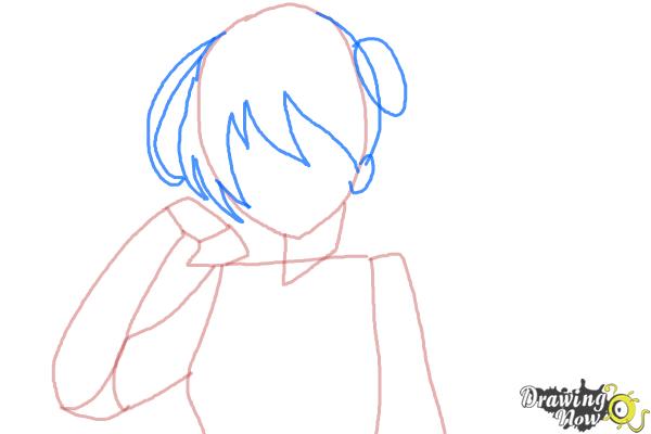 How to Draw Kaga from Kantai Collection - Step 4 How to Draw Kaga from Kantai Collection - Step 4