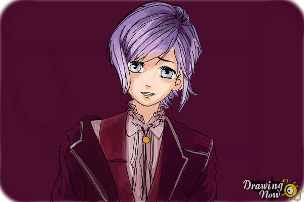 How to Draw Kanato Sakamaki Diabolik Lovers - Step 11 How to Draw Kanato Sakamaki Diabolik Lovers - Step 11