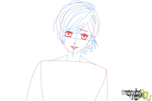 How to Draw Kanato Sakamaki Diabolik Lovers - Step 6 How to Draw Kanato Sakamaki Diabolik Lovers - Step 6