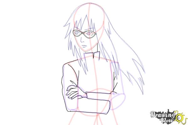 How to Draw Karin Uzumaki from Naruto Shippuden - Step 11 How to Draw Karin Uzumaki from Naruto Shippuden - Step 11