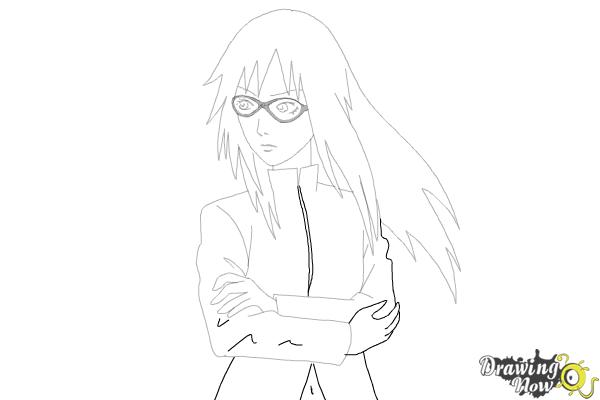 How to Draw Karin Uzumaki from Naruto Shippuden - Step 12 How to Draw Karin Uzumaki from Naruto Shippuden - Step 12