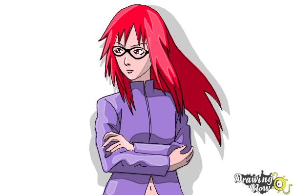 How to Draw Karin Uzumaki from Naruto Shippuden - Step 13 How to Draw Karin Uzumaki from Naruto Shippuden - Step 13