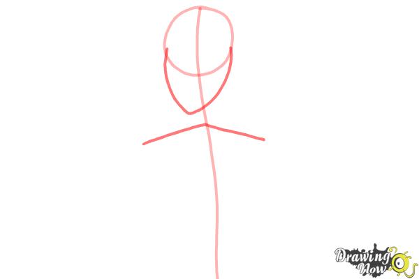 How to Draw Karin Uzumaki from Naruto Shippuden - Step 2 How to Draw Karin Uzumaki from Naruto Shippuden - Step 2