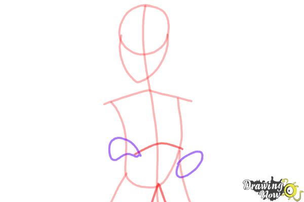 How to Draw Karin Uzumaki from Naruto Shippuden - Step 4 How to Draw Karin Uzumaki from Naruto Shippuden - Step 4