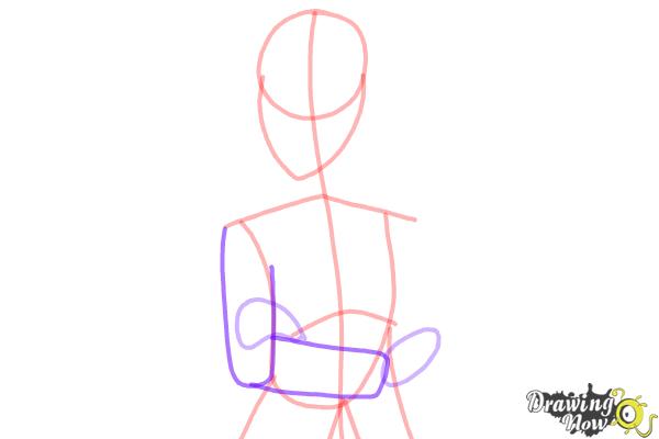 How to Draw Karin Uzumaki from Naruto Shippuden - Step 5 How to Draw Karin Uzumaki from Naruto Shippuden - Step 5