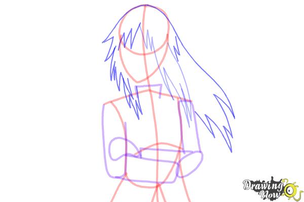 How to Draw Karin Uzumaki from Naruto Shippuden - Step 8 How to Draw Karin Uzumaki from Naruto Shippuden - Step 8