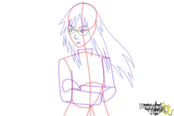How to Draw Karin Uzumaki from Naruto Shippuden - Step 9 How to Draw Karin Uzumaki from Naruto Shippuden - Step 9