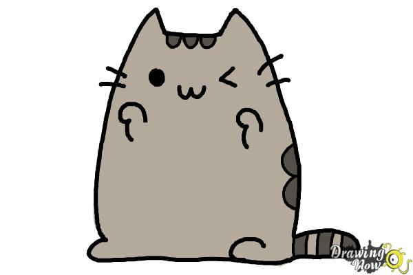 How to Draw Kawaii Cat - Step 10 How to Draw Kawaii Cat - Step 10
