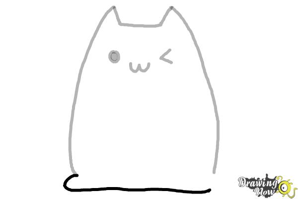 How to Draw Kawaii Cat - Step 5 How to Draw Kawaii Cat - Step 5
