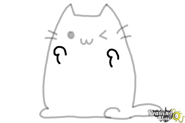 How to Draw Kawaii Cat - Step 8 How to Draw Kawaii Cat - Step 8