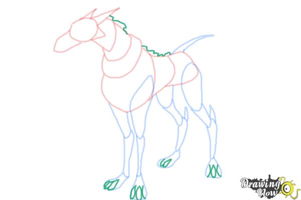 How to Draw Khyber'S Dog from Ben 10 Omniverse - Step 7 How to Draw Khyber'S Dog from Ben 10 Omniverse - Step 7