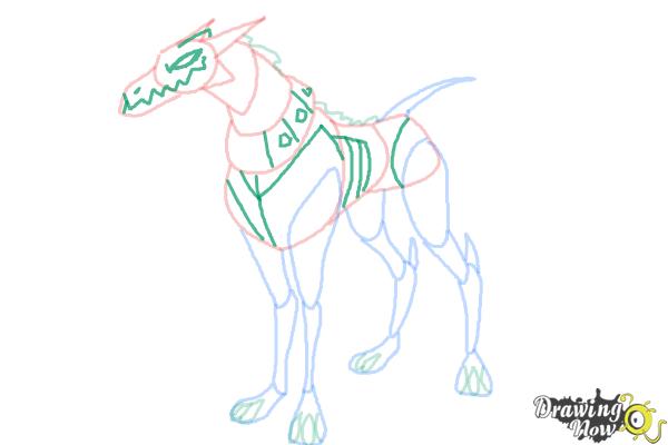 How to Draw Khyber'S Dog from Ben 10 Omniverse - Step 8 How to Draw Khyber'S Dog from Ben 10 Omniverse - Step 8