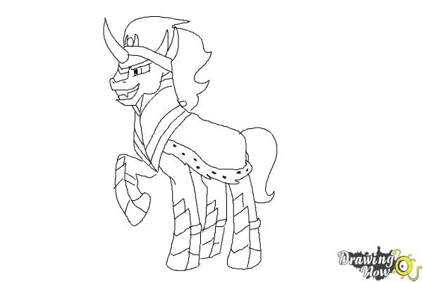 How to Draw King Sombra from My Little Pony Friendship Is Magic - Step 10 How to Draw King Sombra from My Little Pony Friendship Is Magic - Step 10