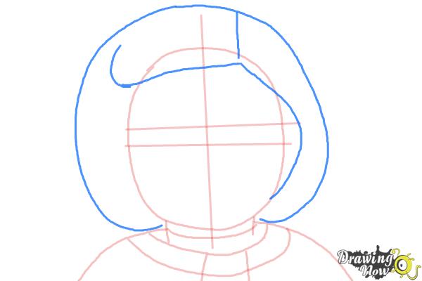 How to Draw Kit, Doll from American Girl - Step 5 How to Draw Kit, Doll from American Girl - Step 5