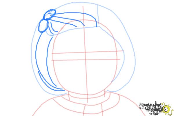 How to Draw Kit, Doll from American Girl - Step 6 How to Draw Kit, Doll from American Girl - Step 6