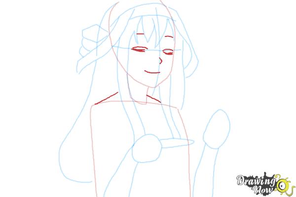 How to Draw Kongou from Kantai Collection - Step 7 How to Draw Kongou from Kantai Collection - Step 7
