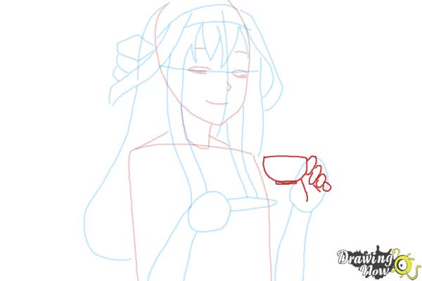 How to Draw Kongou from Kantai Collection - Step 8 How to Draw Kongou from Kantai Collection - Step 8