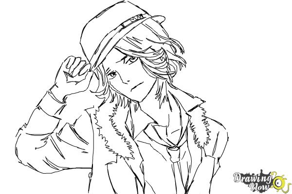 How to Draw Laito Sakamaki Diabolik Lovers - Step 10 How to Draw Laito Sakamaki Diabolik Lovers - Step 10