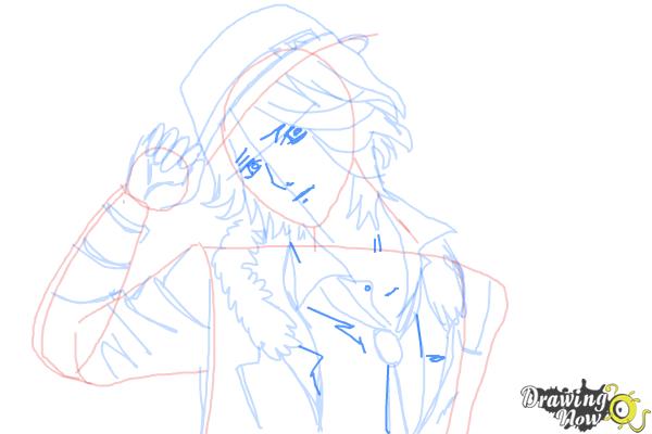 How to Draw Laito Sakamaki Diabolik Lovers - Step 9 How to Draw Laito Sakamaki Diabolik Lovers - Step 9