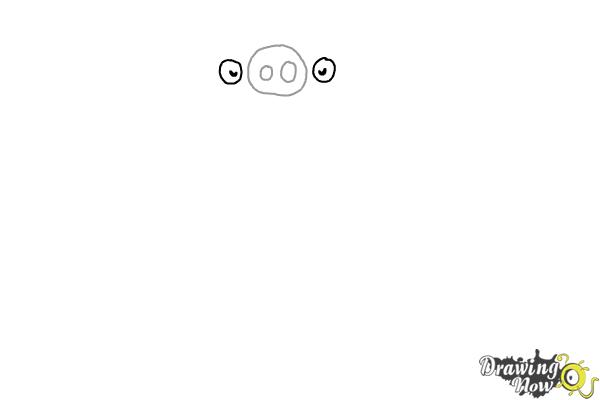 How to Draw Leonard The King Pig from Angry Birds - Step 2 How to Draw Leonard The King Pig from Angry Birds - Step 2