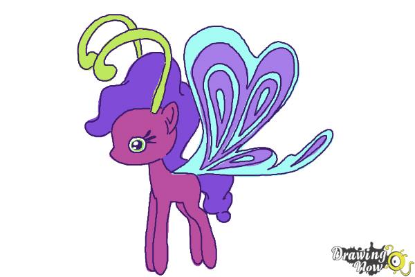 How to Draw Lilac Breezie from My Little Pony Friendship is Magic - Step 11 How to Draw Lilac Breezie from My Little Pony Friendship is Magic - Step 11