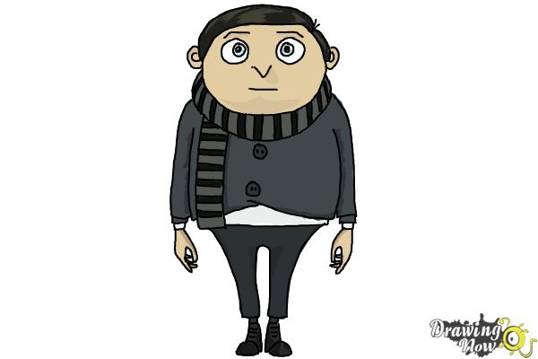 How to Draw Little Gru from Minions : Rise of Gru - Step 17 How to Draw Little Gru from Minions : Rise of Gru - Step 17