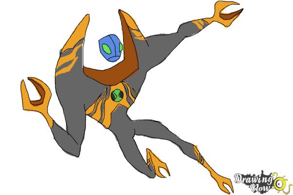 How to Draw Lodestar from Ben 10 Omniverse - Step 10 How to Draw Lodestar from Ben 10 Omniverse - Step 10
