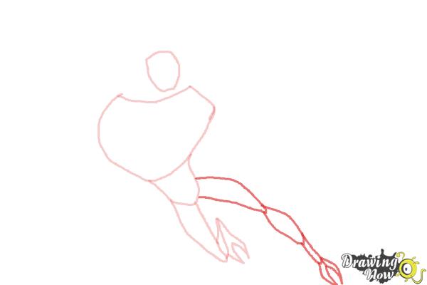 How to Draw Lodestar from Ben 10 Omniverse - Step 4 How to Draw Lodestar from Ben 10 Omniverse - Step 4