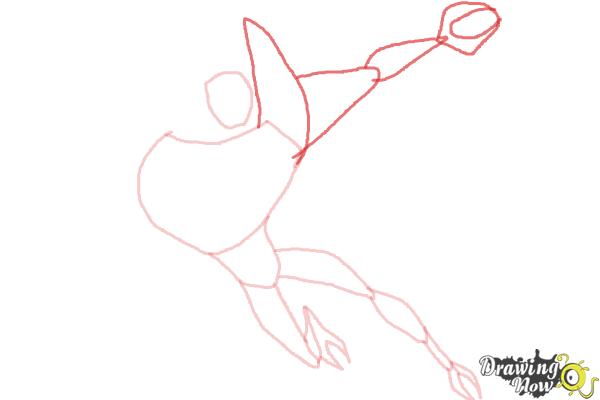 How to Draw Lodestar from Ben 10 Omniverse - Step 5 How to Draw Lodestar from Ben 10 Omniverse - Step 5