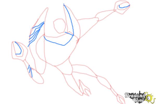 How to Draw Lodestar from Ben 10 Omniverse - Step 7 How to Draw Lodestar from Ben 10 Omniverse - Step 7