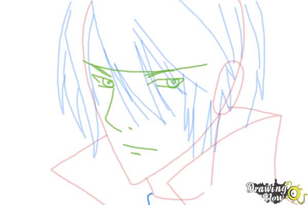 How to Draw Luze Crosszeria from Betrayal Knows My Name - Step 6
