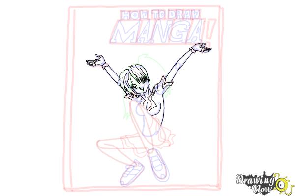 How to Draw Manga Books - Step 15 How to Draw Manga Books - Step 15