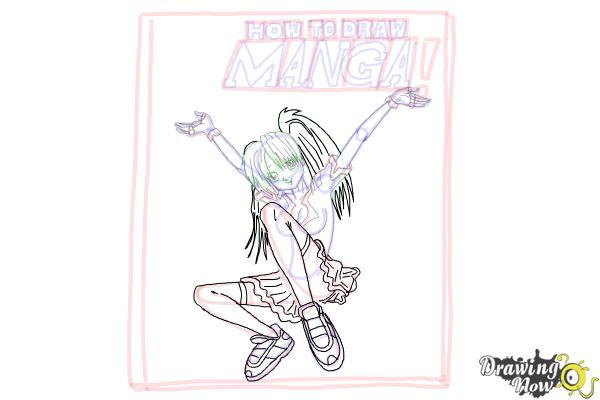 How to Draw Manga Books - Step 16 How to Draw Manga Books - Step 16