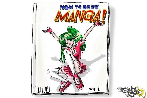 How to Draw Manga Books - Step 18 How to Draw Manga Books - Step 18