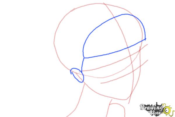 How to Draw Manga Heads Easy - Step 4 How to Draw Manga Heads Easy - Step 4