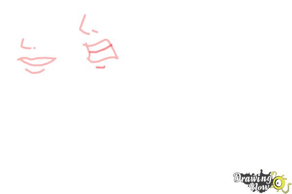 How to Draw Manga Mouths - Step 5 How to Draw Manga Mouths - Step 5